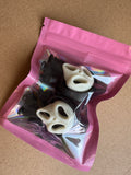 Black/White GhostFace Pen Toppers 2pak