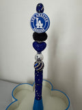 (Extender) Dodgers Rhinestone Beaded Pen