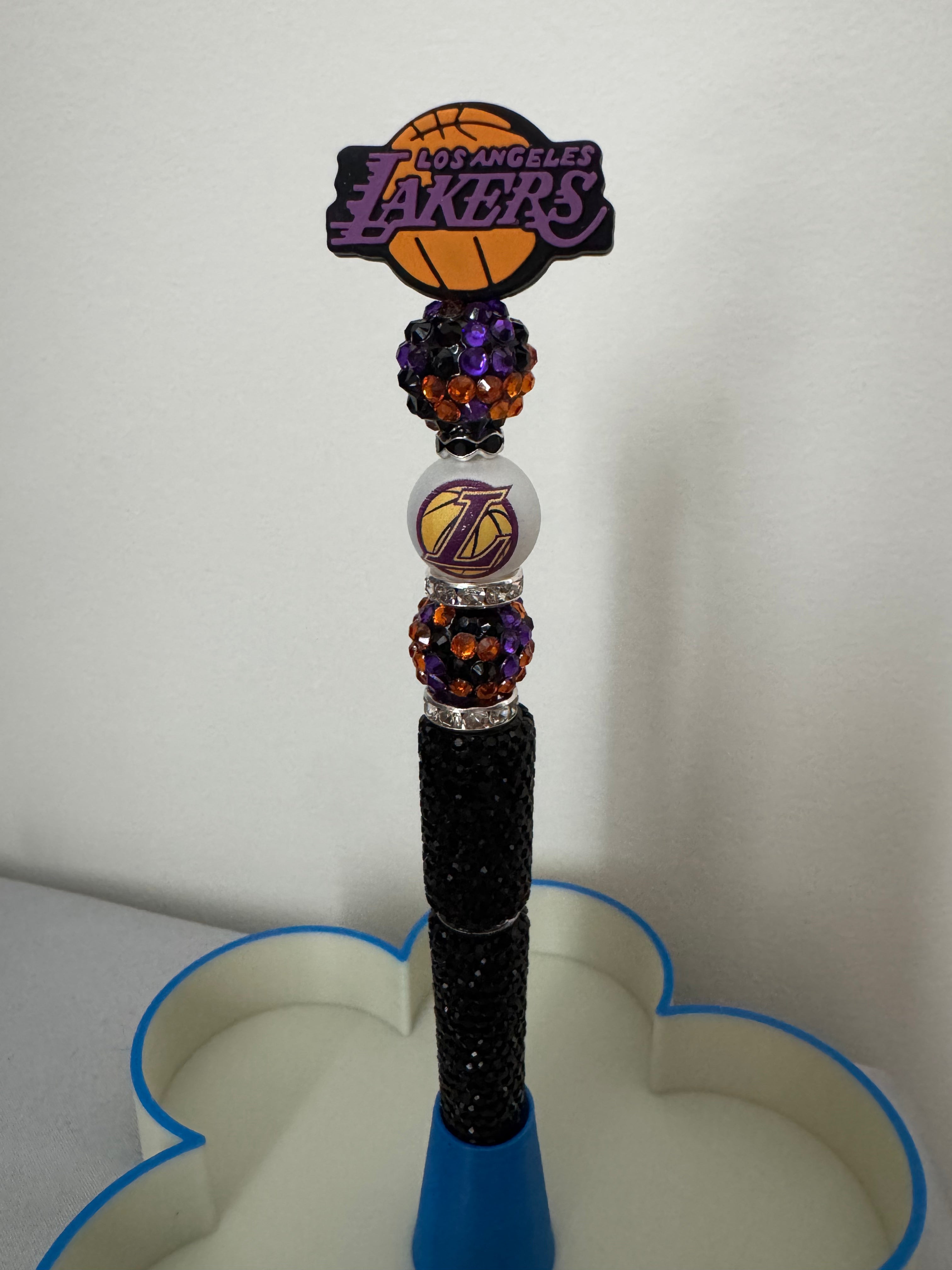 LA Lakers Rhinestone Beaded Pen